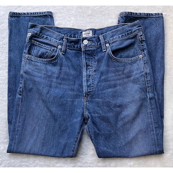 Citizens Of Humanity Blue Straight Leg Jeans - Picture 6 of 16